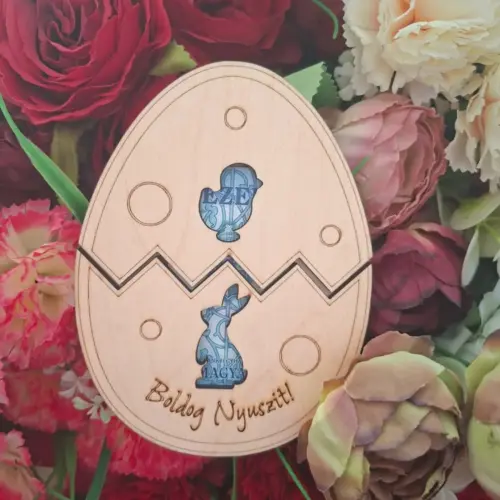 Húsvéti Fa Pénzátadó – „Boldog Nyuszit!” 12 cm