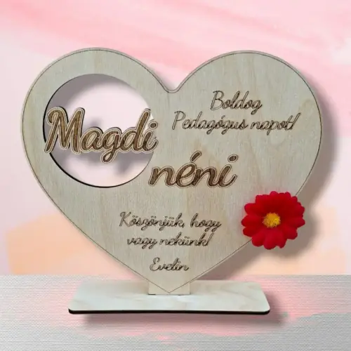 Pedagógus napi ajándék (asztali dísz) 17 cm